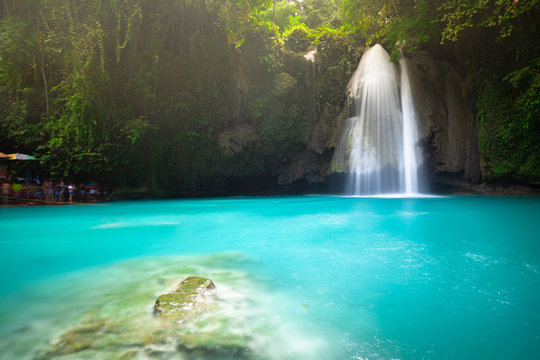 The Kawasan Falls, Cebu, Philippines