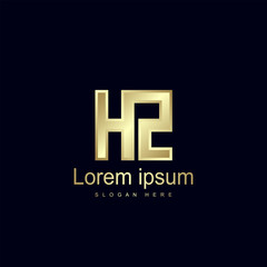 Initial Letter HZ Logo Template Vector Design