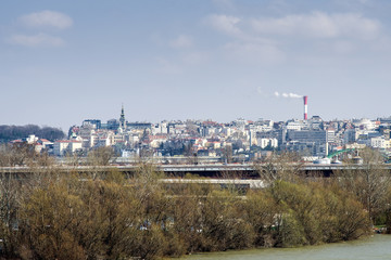 Fototapeta na wymiar Panoramic view of Belgrade