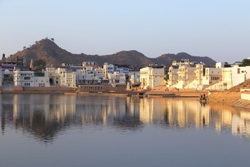 Obraz premium Pushkar city in Rajasthan state of India