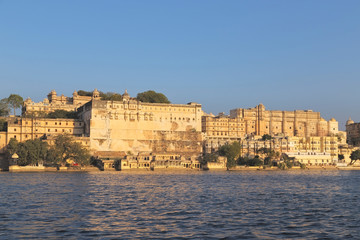 Udaipur City Palace in Rajasthan state of India