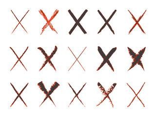 Cross Mark Set