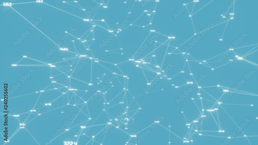 Poster digital network.social network connections. connecting people on the internet, nodes transforming in