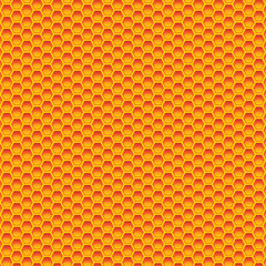 Illustration of a bee honey honeycomb pattern design