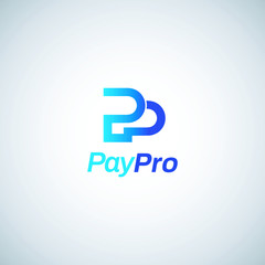 Simpel Clean Letter Mark P Internet Payment Logo Sign Symbol Icon