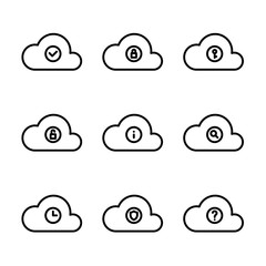 Cloud Service Icon Set