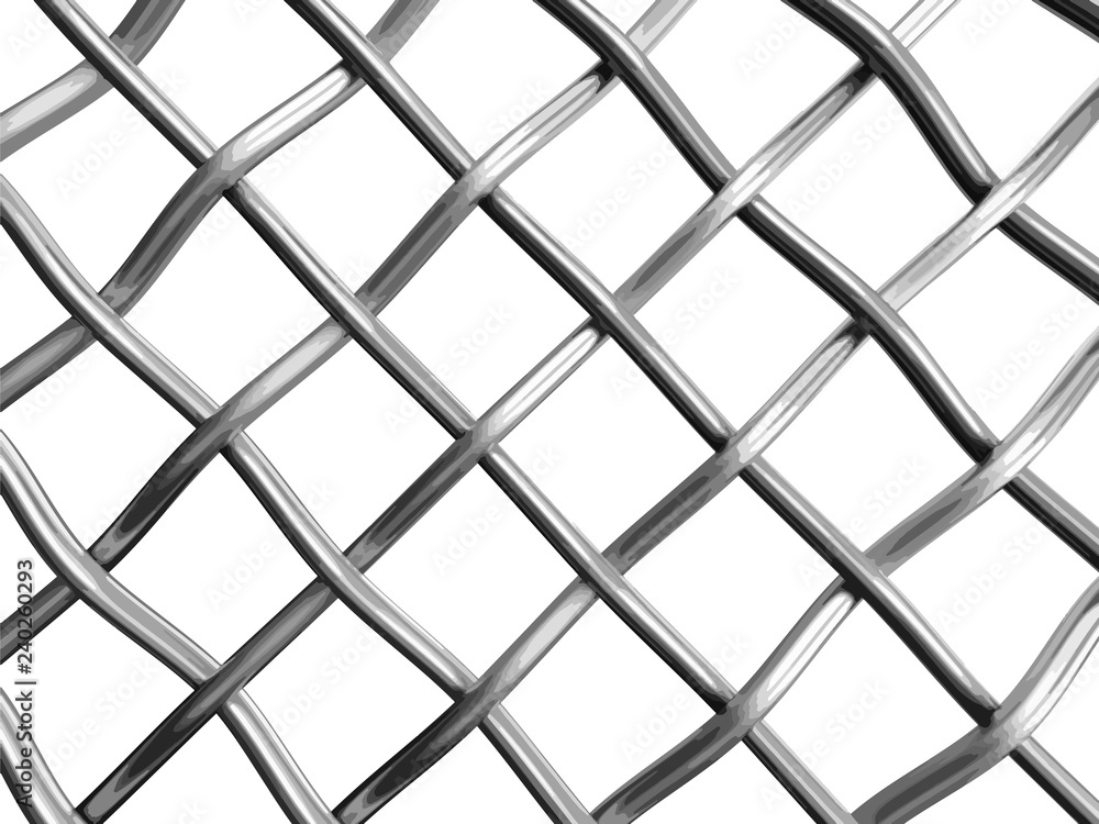 Poster wire fence. image with clipping path