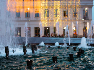 fountain in the city