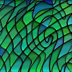 abstract vector stained-glass mosaic background