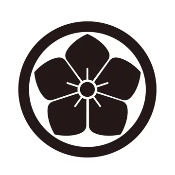 古布藍染　家紋　丸に桔梗 360_F_240261294_2qfTgvImRt9QwL
