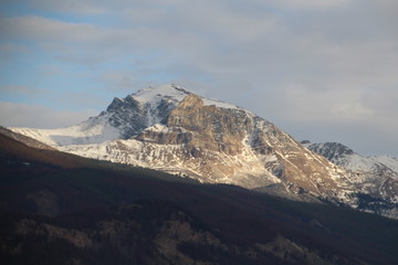 Snow Comes To Mount Tekarra, Jasper National Park, Alberta