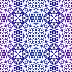 Seamless Geometrical Floral Texture. Vector Illustration. For Design, Wallpaper, Fashion, Print. Neon Color