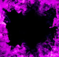 purple smoke frame at black background  - 240263659