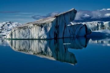 Glacial icebergs in Iceland