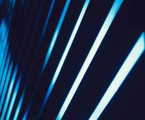 glowing neon lines in a nightclub or bar