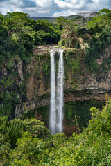 The Alexandra falls in the jungle of Mauritius island.