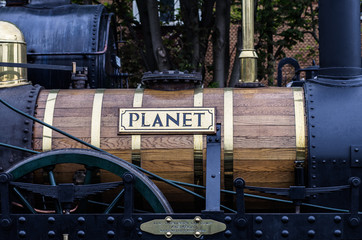 Obraz premium steam train in station