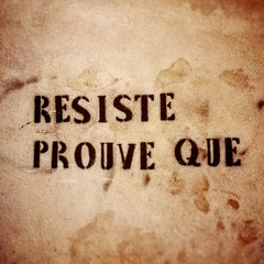 Citation de France Gall en tag street art 