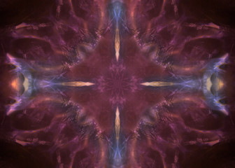 Dark and colorful electric cloud photography, symmetric rotated background textures.