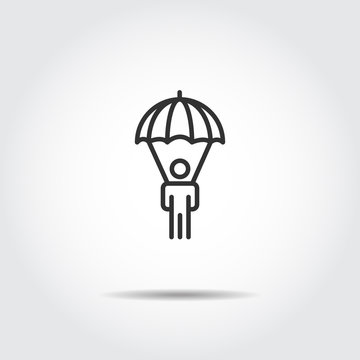 recommend clip art: people parachute icon