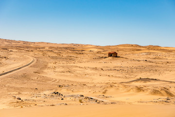 Schienen in der Wüste