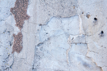 Obraz premium old plaster wall, chipped paint, landscape style, gray texture, background