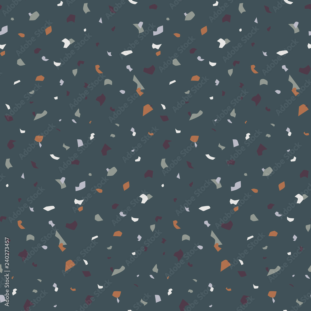 Poster abstract seamless pattern in terrazzo style. vector backdrop. modern texture for wallpaper, backdrop