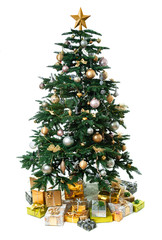 christmas tree with gifts