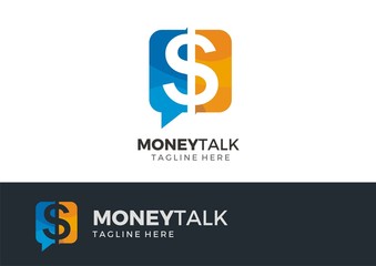 Money Talk Logo Vector