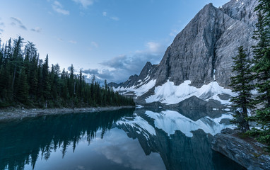 Floe Lake and its surrounds on the beautiful Rockwall trail