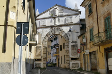 Fototapeta premium Massa - Martana Gate in ancient city walls