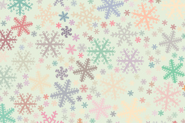 Abstract hand drawn close-up of snow, artistic for graphic design, catalog, textile or texture printing & background.