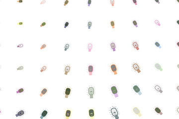 Abstract bulb generative art background. Details, shape, wallpaper & concept.