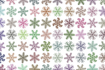 Abstract close-up of snow generative art background. Concept, messy, pattern & shape.