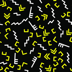 Colorful vector pattern with different shapes objects. Texture background for textile, print, paper, fabric background, wallpaper