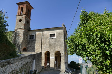 Fototapeta na wymiar Massa - Carmine church along Via Francigena