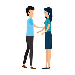 business couple avatars characters