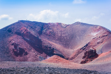 Mount Etna, active volcano on the east coast of Sicily, Italy.