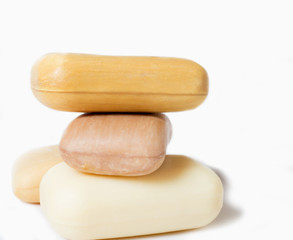 high-grade natural aroma soap at wite background
