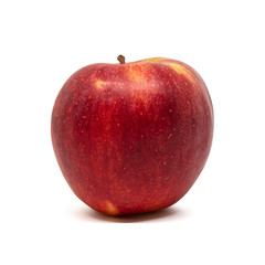 Red yellow apple. Isolated on white background.