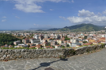 Fototapeta na wymiar Massa - Malaspina Cybo Castle panorama