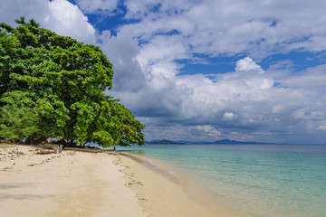The beach on the island of Koh Kradan. Andaman Sea, Trang Province, Southern Thailand