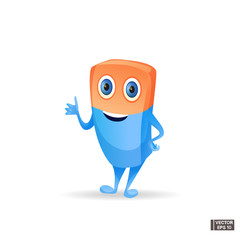 Cartoon characters icon cute eraser.