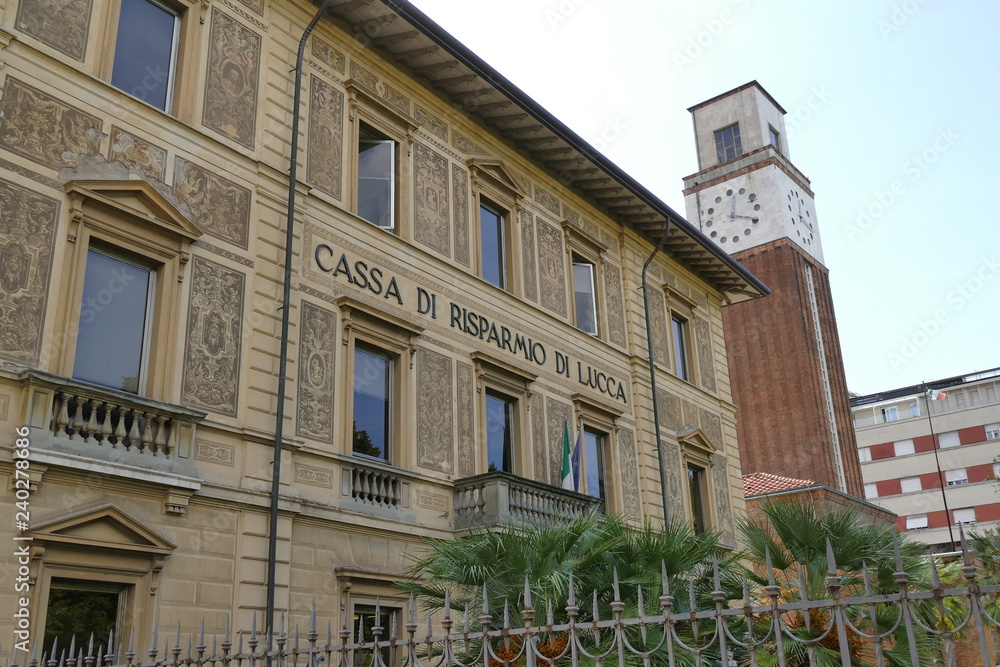 Wall mural Massa - Post Office building and clock tower