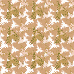 Seamless background pattern with various colored triangles.