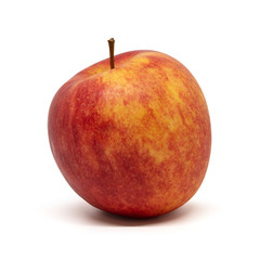 Red yellow apple. Isolated on white background.