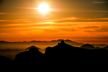 Sunset in Tucson Arizona
