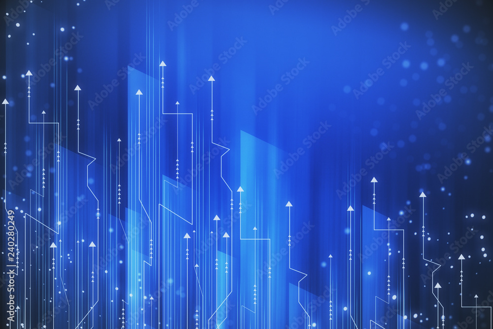 Poster digital background with arrows