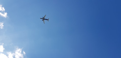 Airplane in the sky 