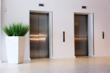 lift with metal door